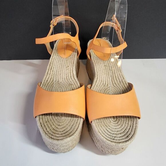 Antonio Melani Peach Colored Wedge Sandals - Picture 6 of 9